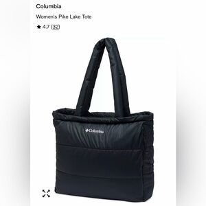 Columbia Women's Black Puffer Tote